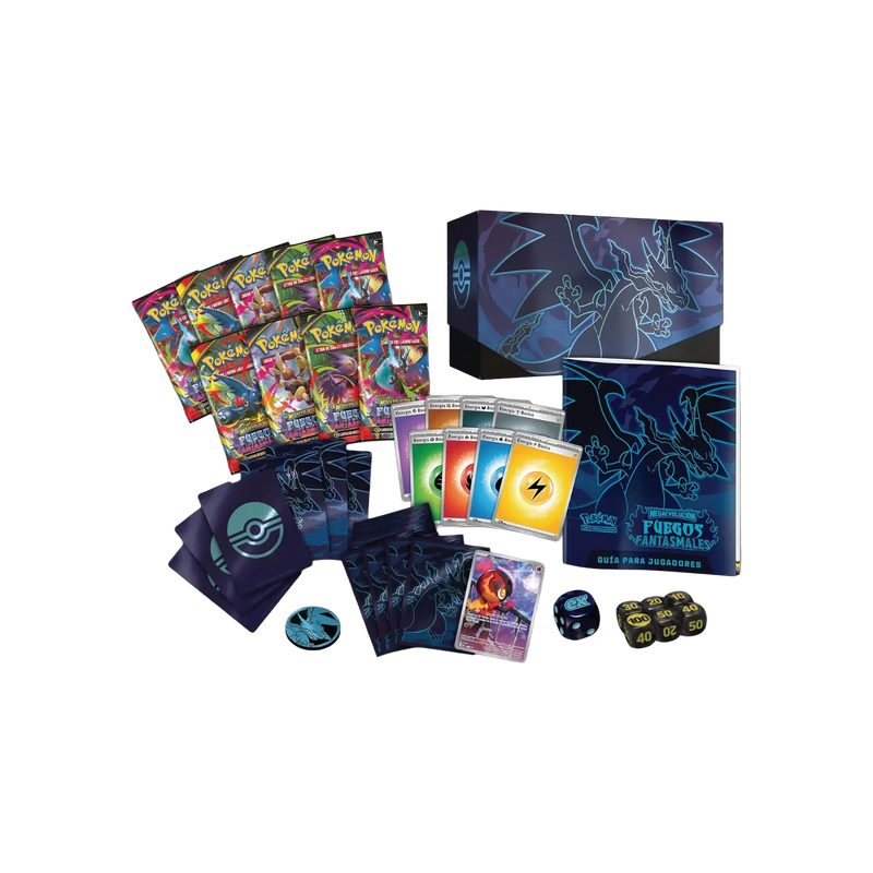 Caja de Entrenador Élite Pokemon Megaevolución Fuegos Fantasmales-zoom-